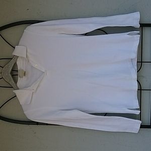 L L Bean women's long sleeve polo shirts size S